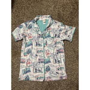 Munki Munki Postcard Pajama Top L